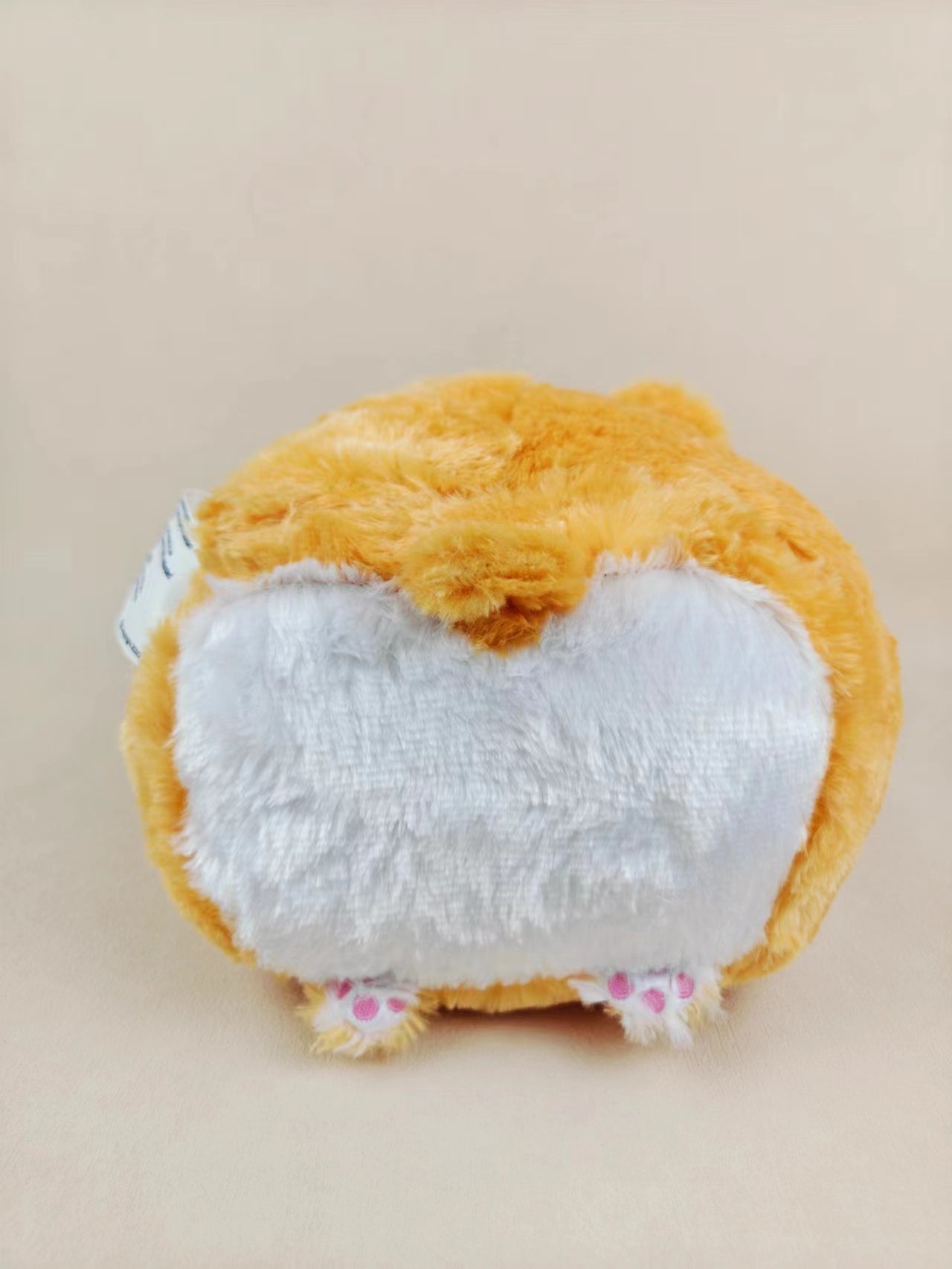 Plush - Choji Happy Corgi Furry Dog, 13.5"