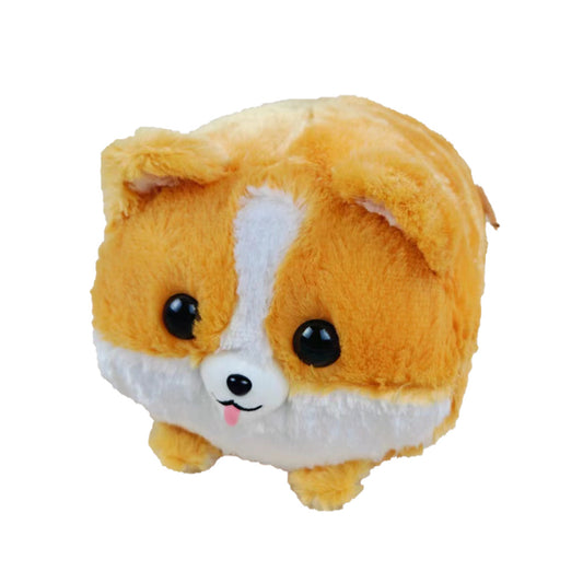 Plush - Choji Happy Corgi Furry Dog, 13.5"