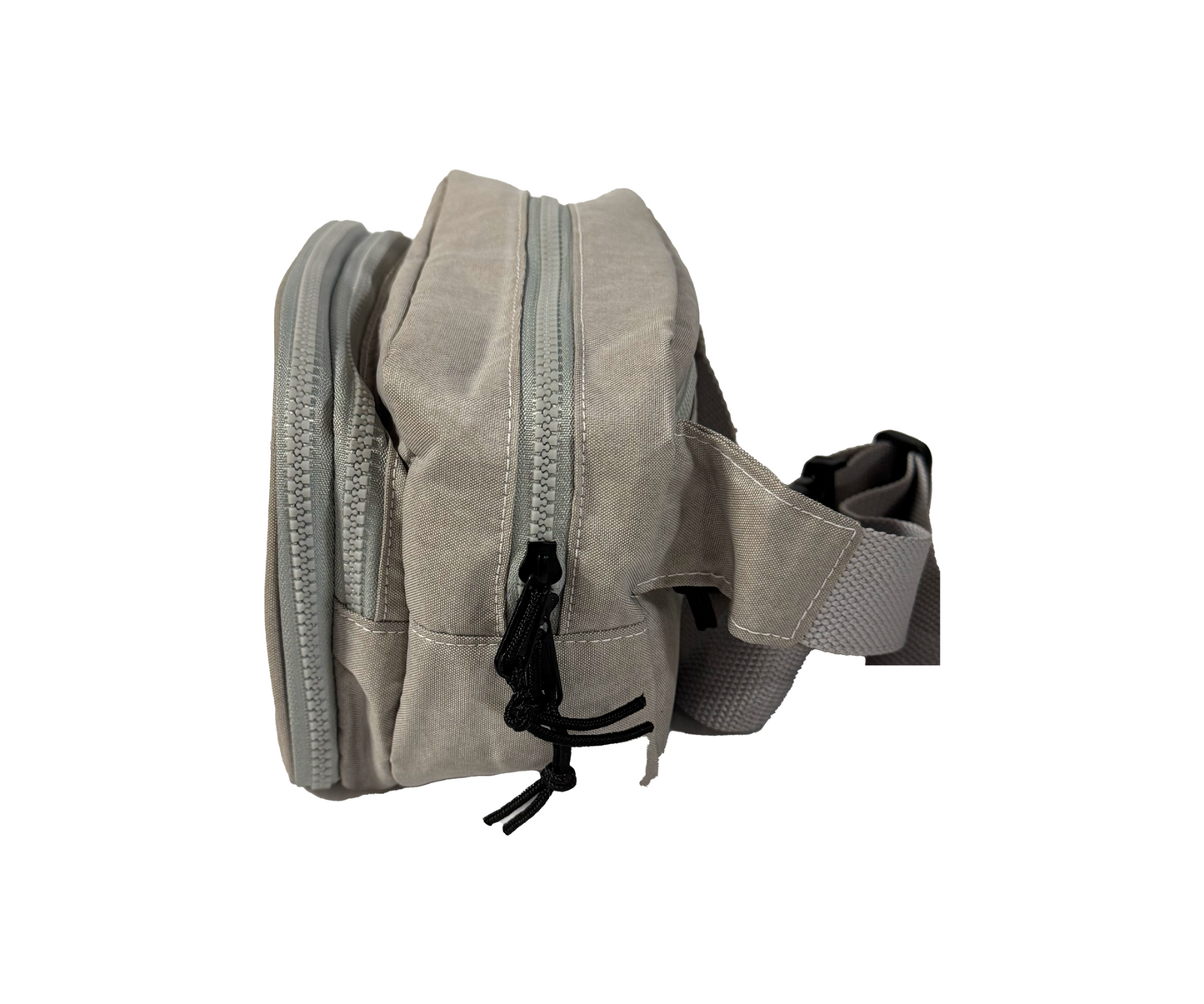 Tutsy Fanny Pack Itabag, 3 Compartments, Light Grey