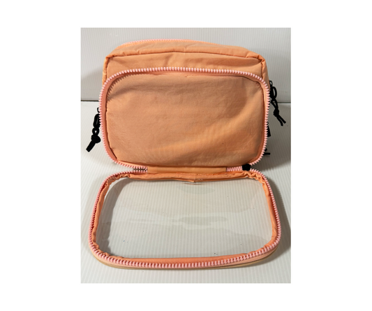 Tutsy Fanny Pack Itabag, 3 Compartments, Peach