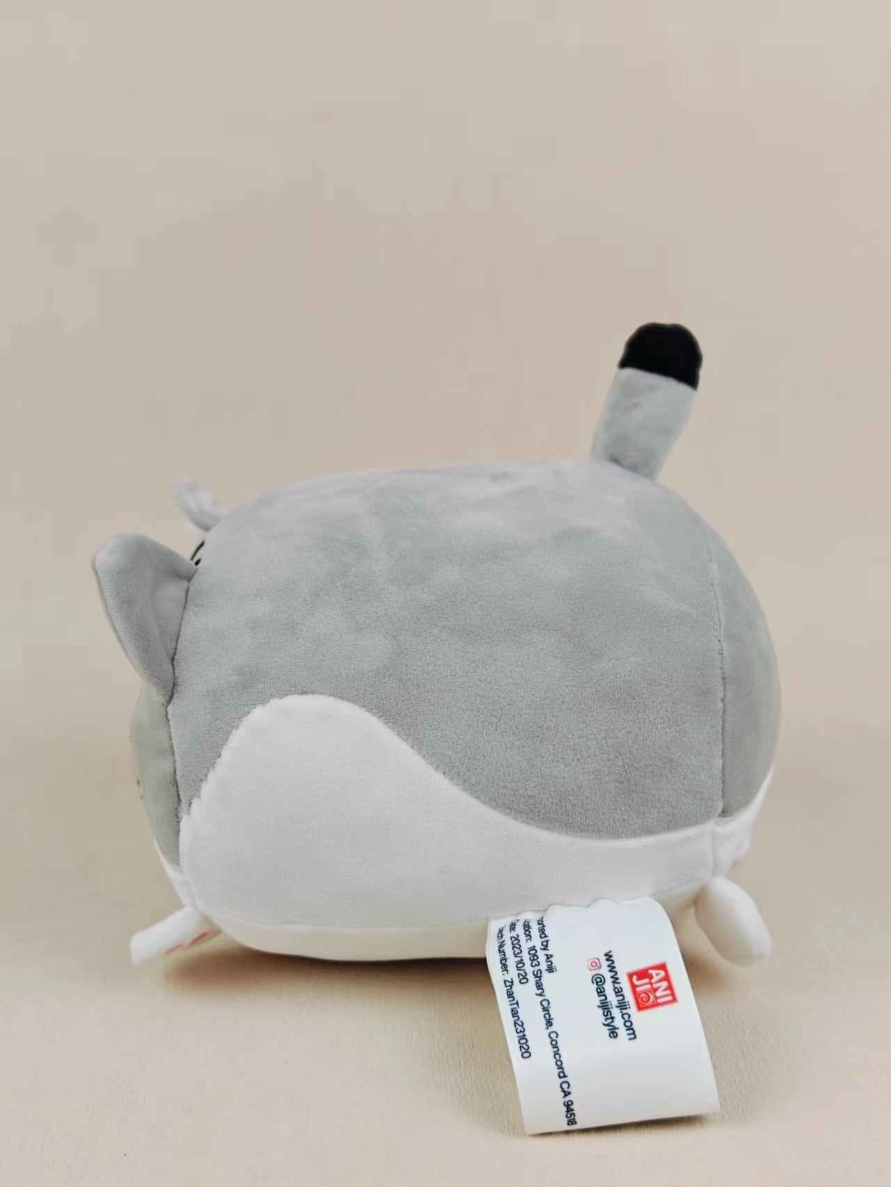 Plush - Tipsy Tabby Cat Plush, Gray, 25cm