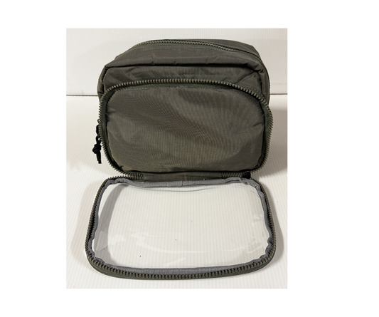 Tutsy Fanny Pack Itabag, 3 Compartments, Grey