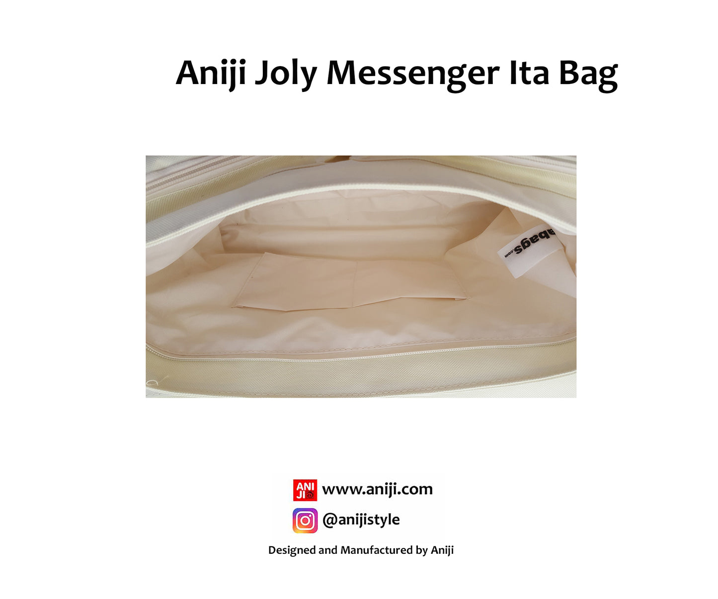 Joly Messenger Ita Bag, Cream