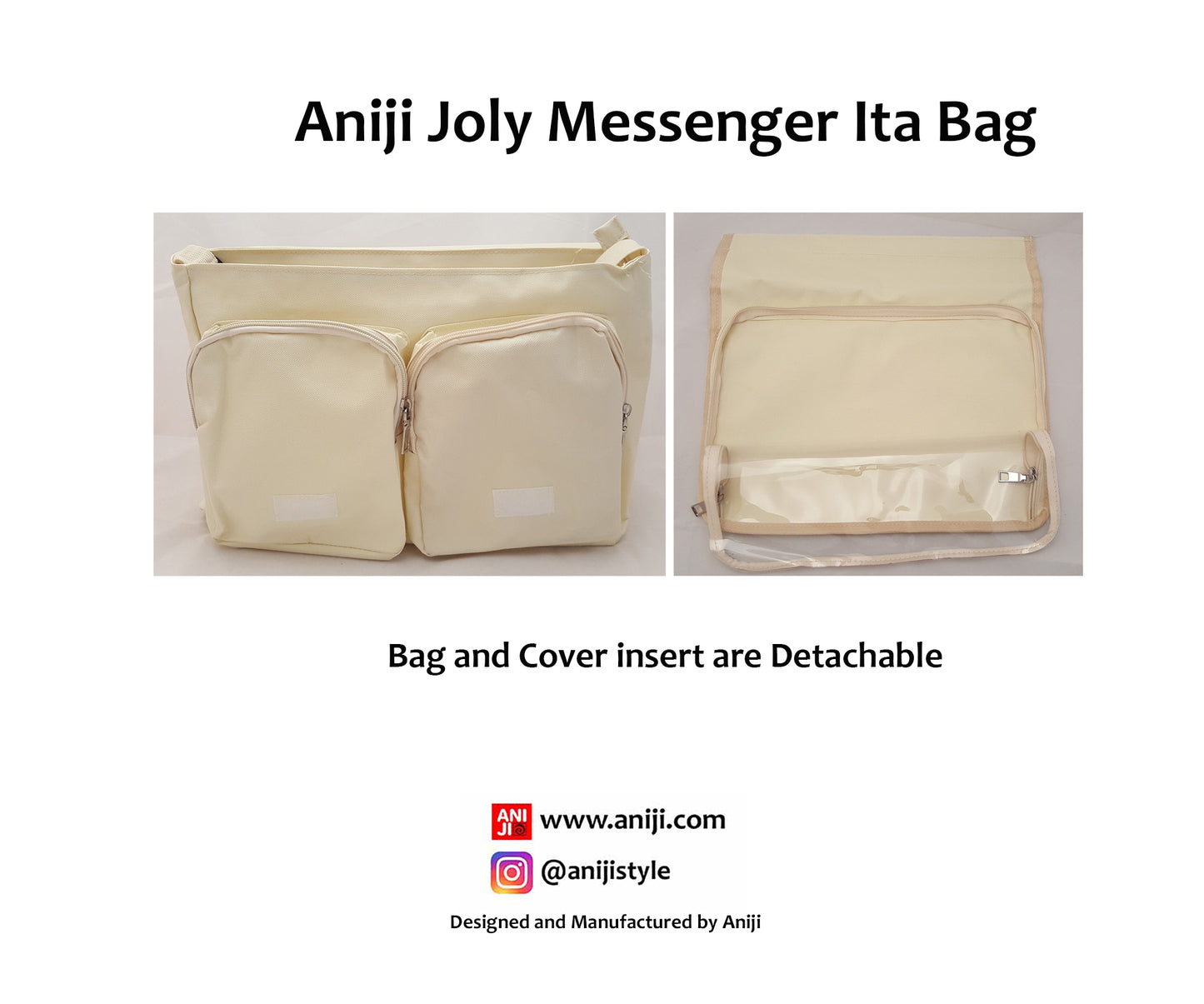 Joly Messenger Ita Bag, Cream