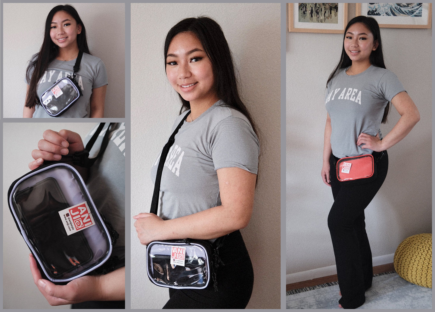 Bery Ita Fanny Pack with Detachable Shoulder Strap (Black)