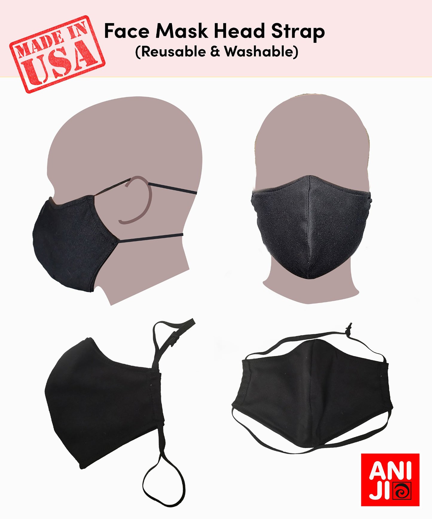 Black Face Mask, Head Loop