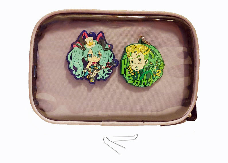 Front Attachment Charm Pins for Ita Bag, Silver, 100pc