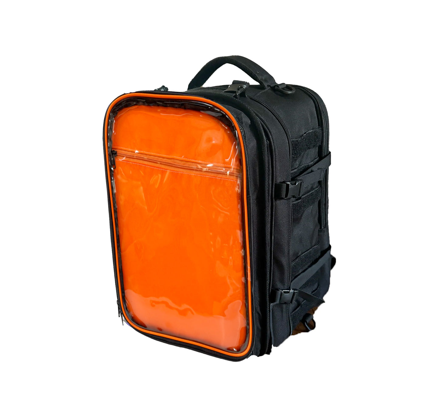 Virgil Ita Backpack, Black and Orange