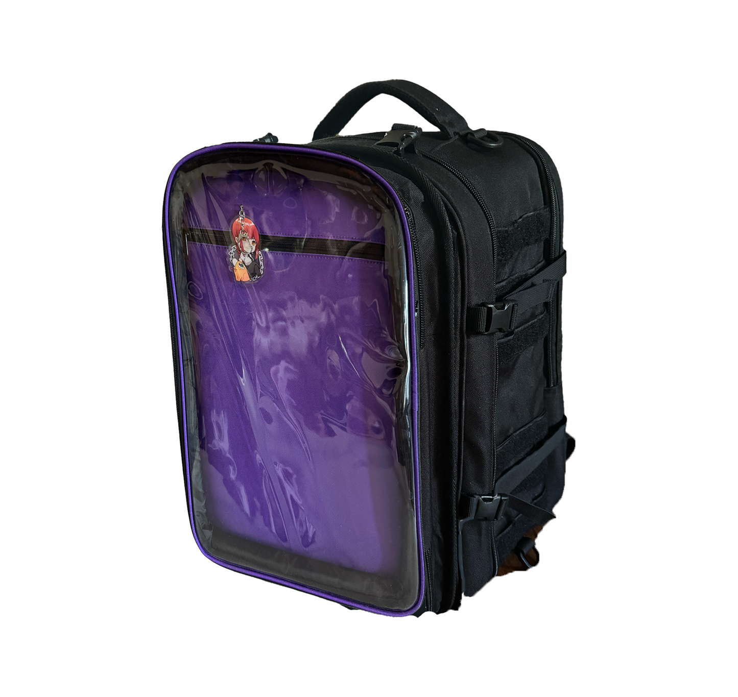 Virgil Ita Backpack, Black and Iris Purple