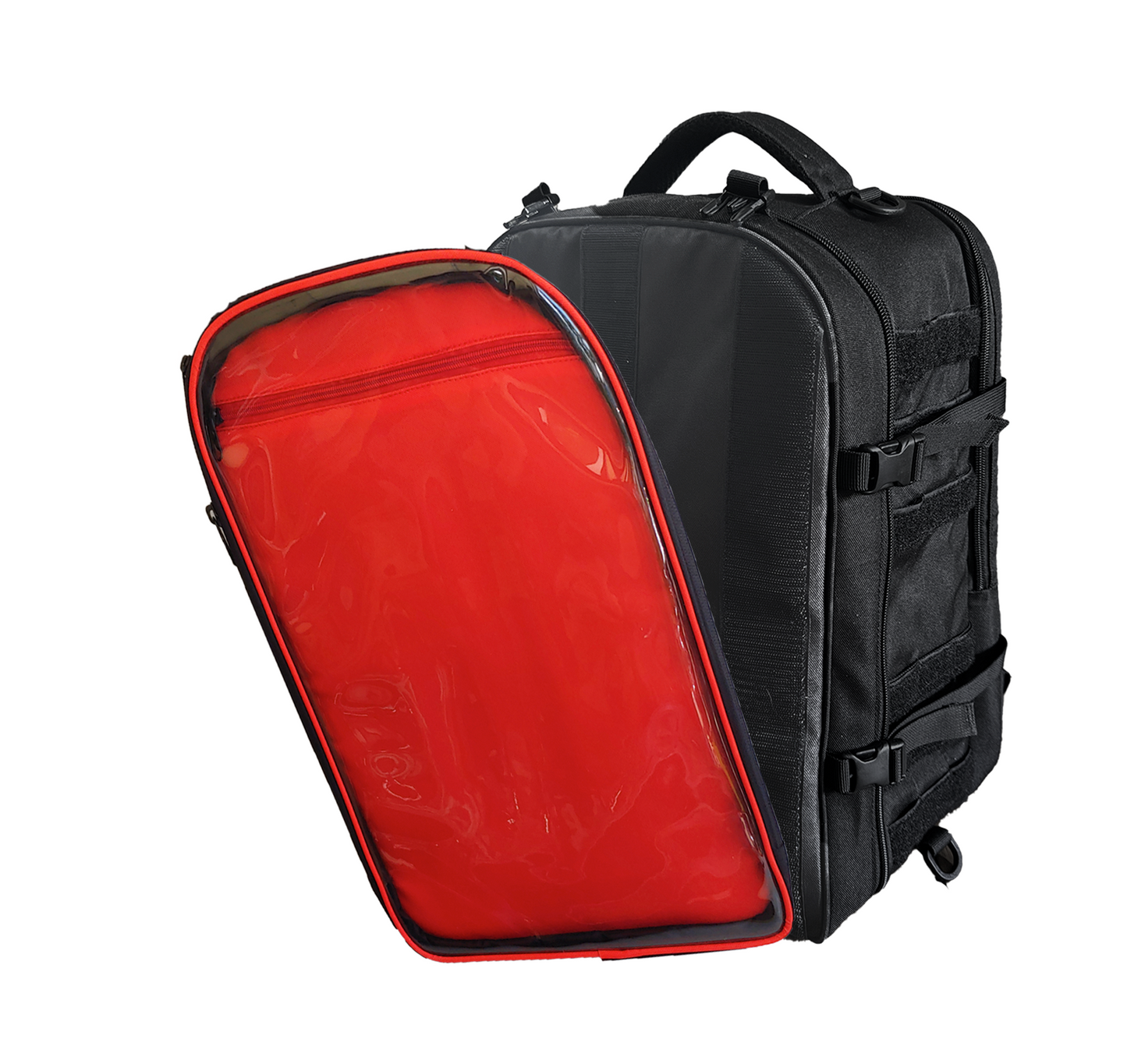 Virgil Ita Backpack, Black and Red