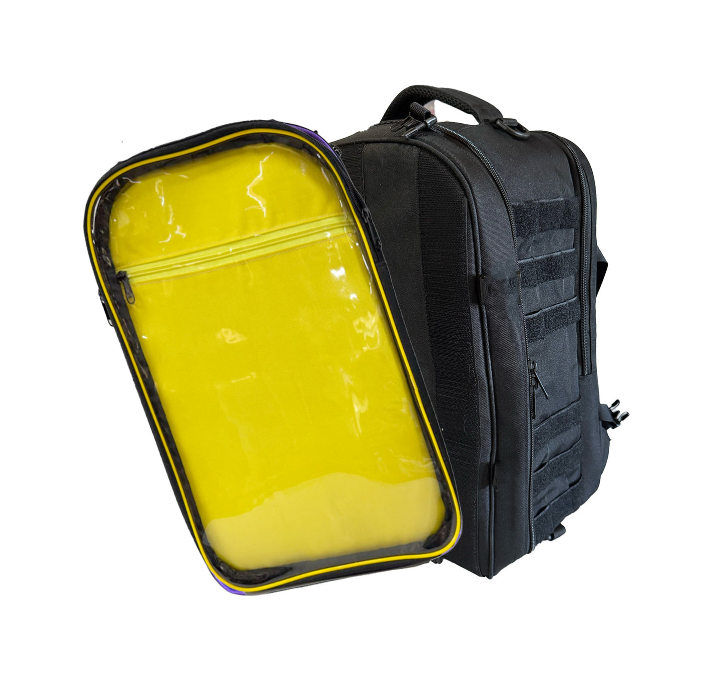 Virgil Ita Backpack, Black and Yellow