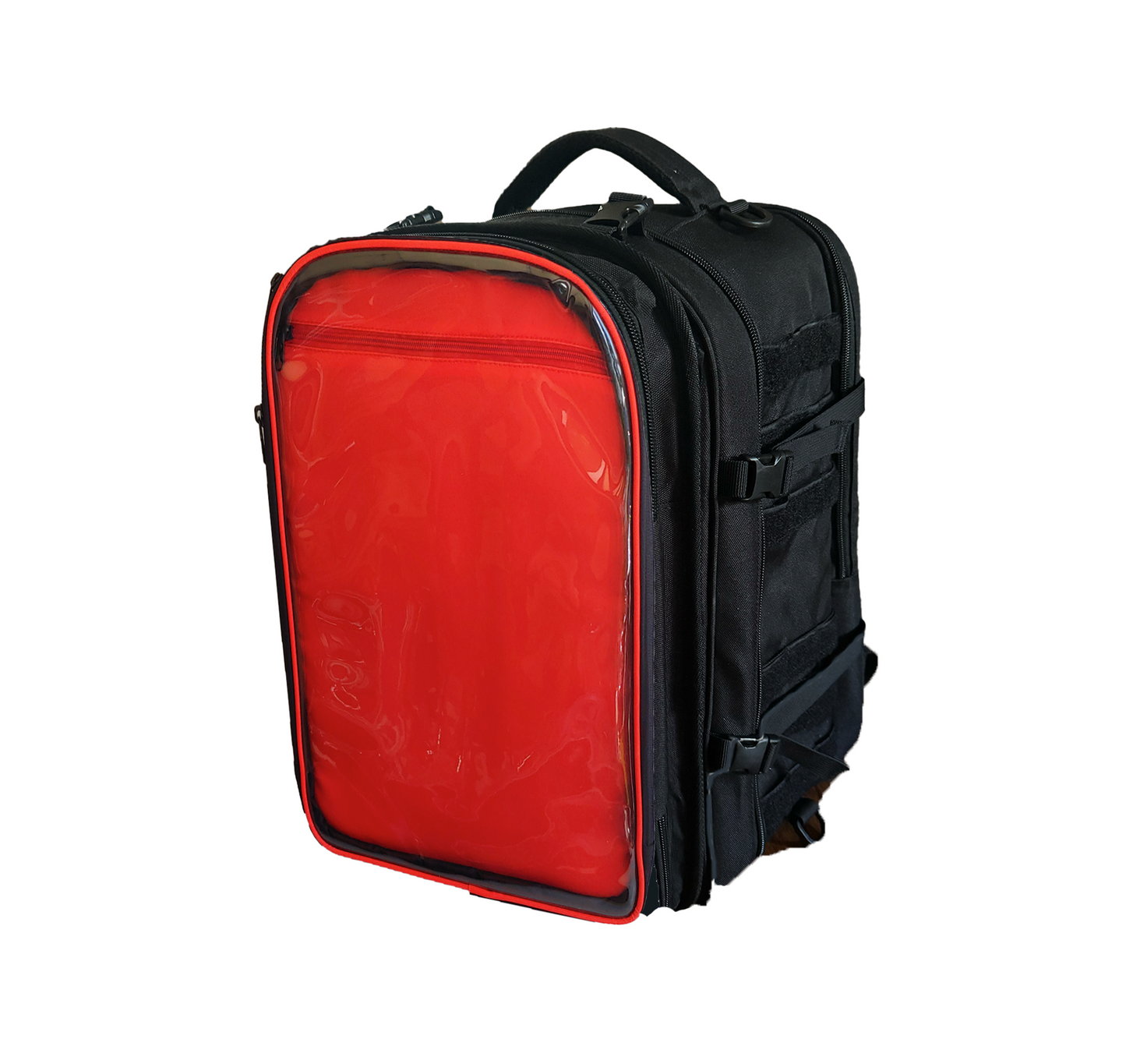 Virgil Ita Backpack, Black and Red