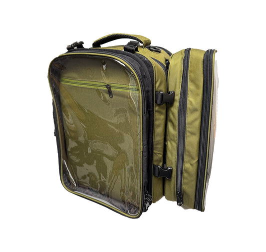 Virgil + Yamato - TCG, Photography, Esport, Travel Ita Backpack Combo, Black and Olive Green