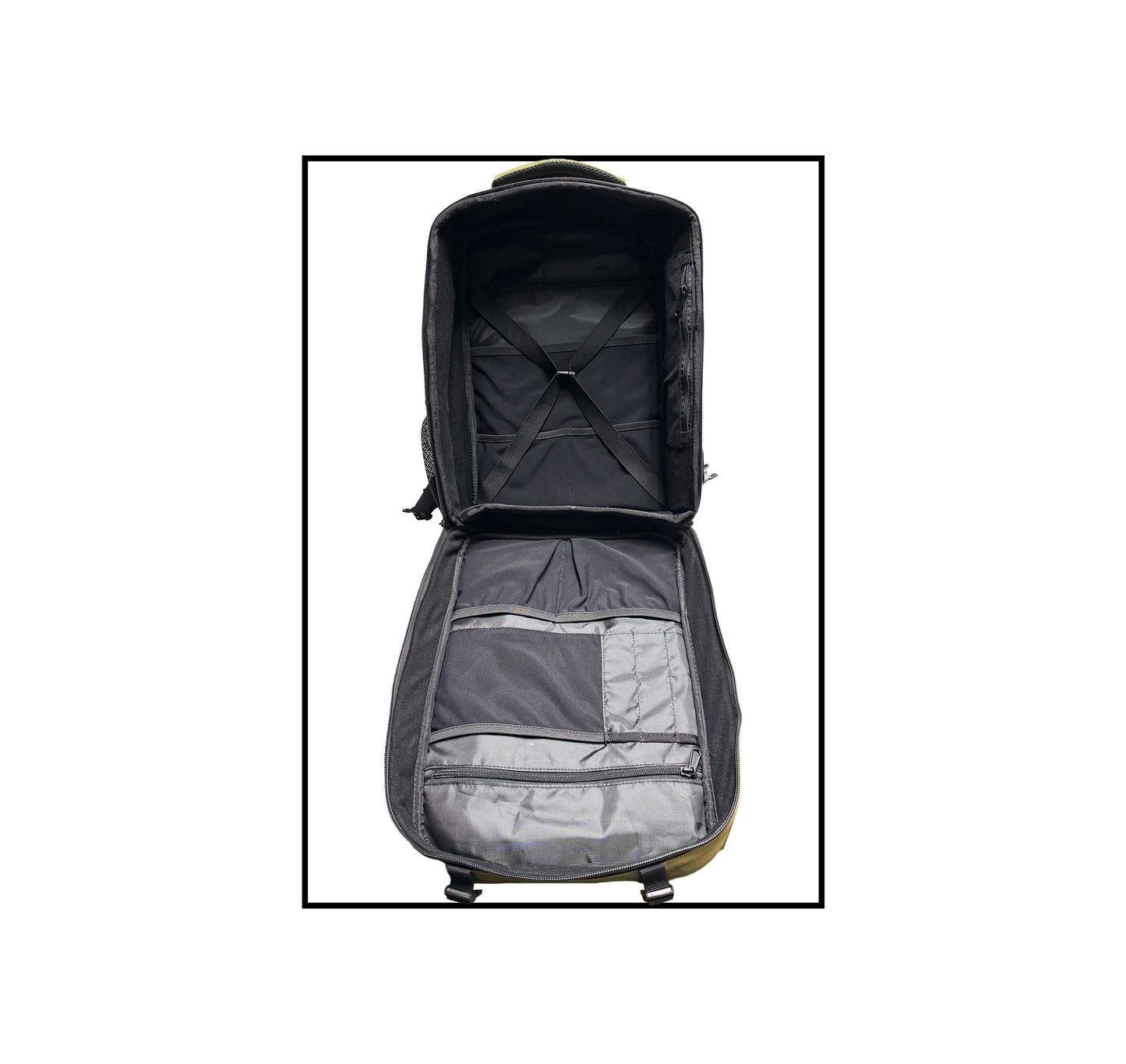 Virgil + Yamato - TCG, Photography, Esport, Travel Ita Backpack Combo, Black and Olive Green