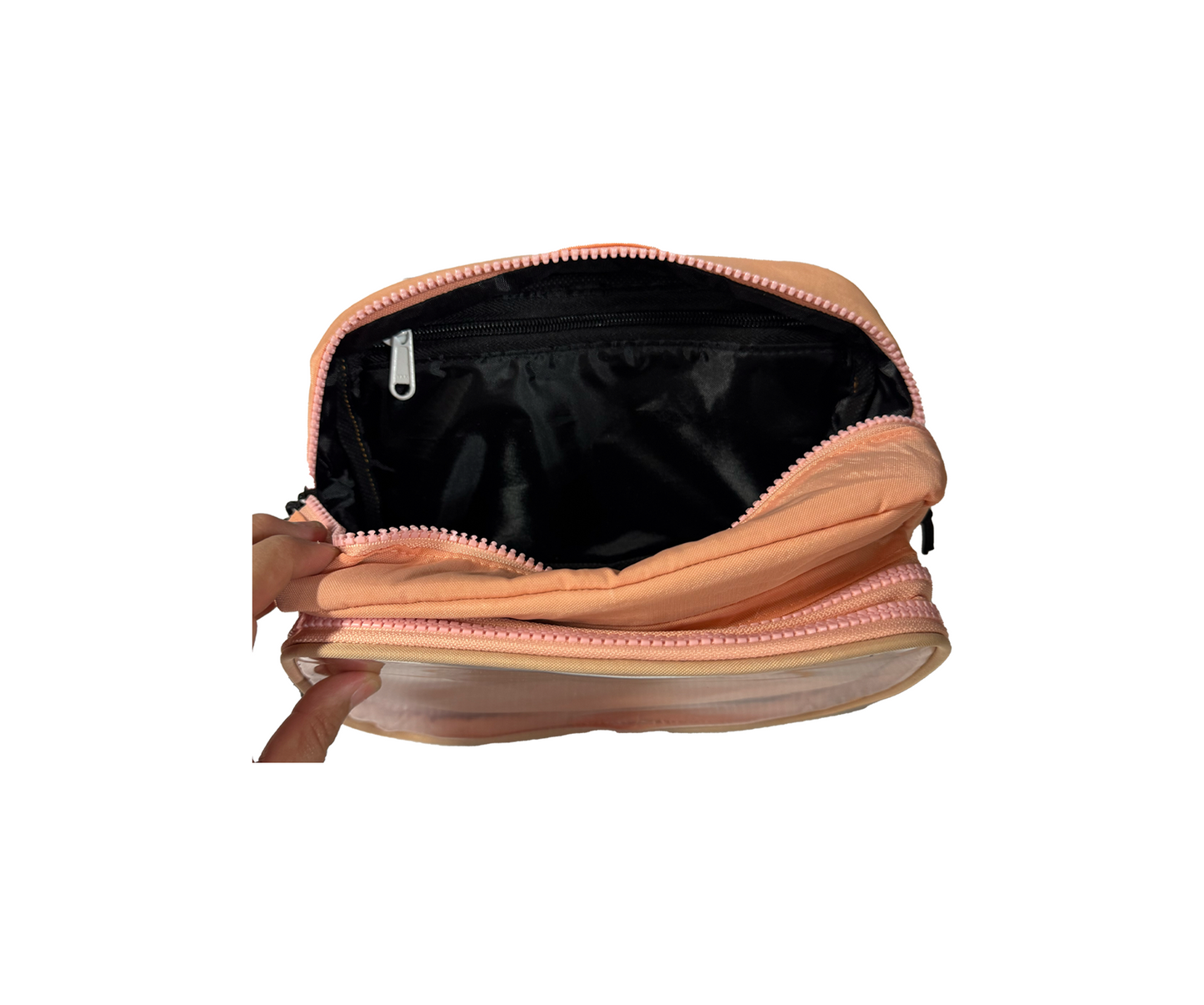 Tutsy Fanny Pack Itabag, 3 Compartments, Peach