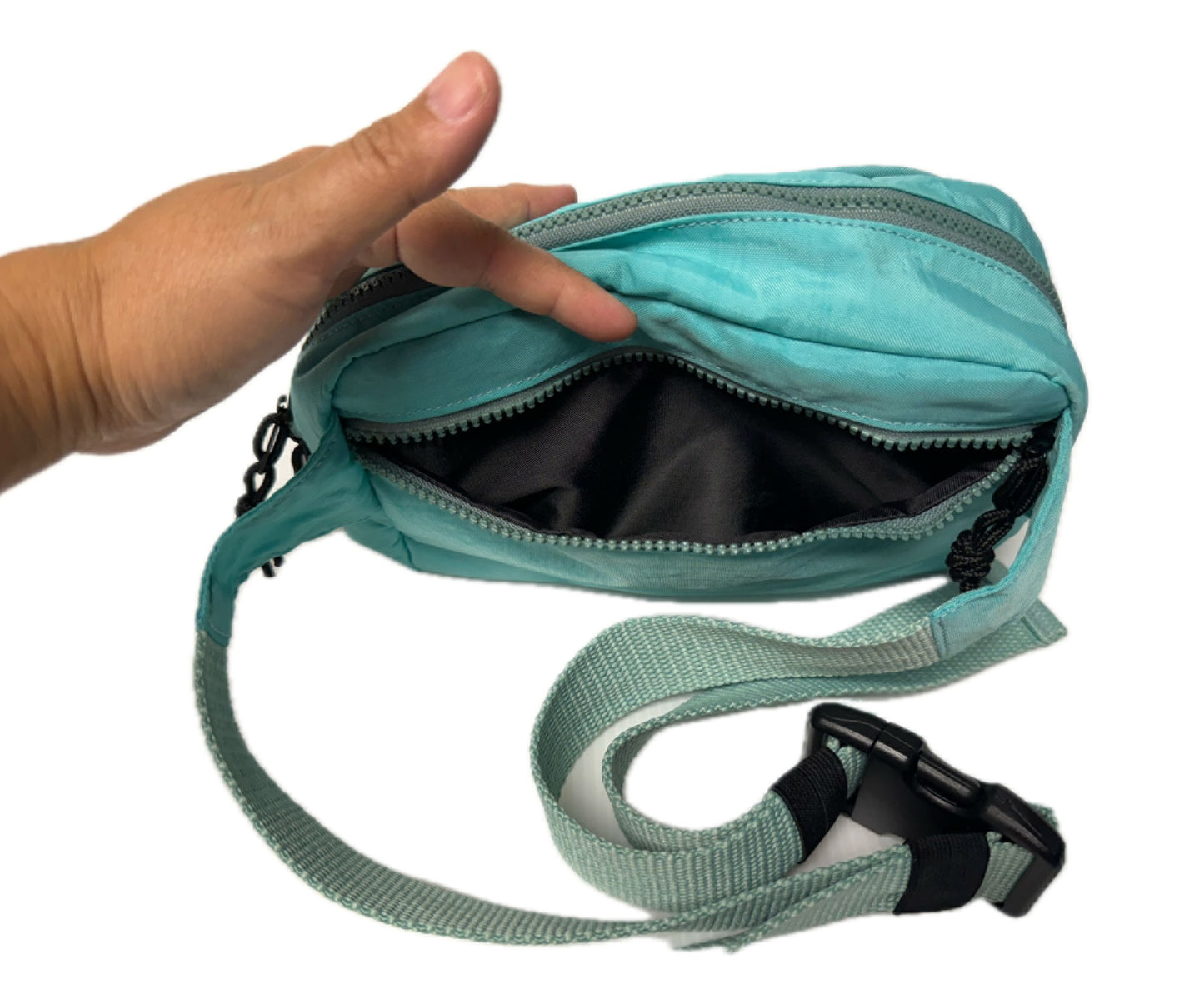 Tutsy Fanny Pack Itabag, 3 Compartments, Teal, Pre-Order *New*