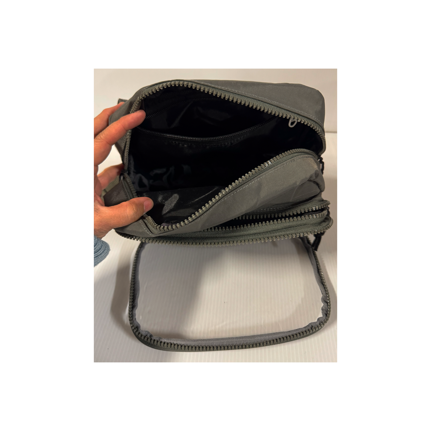 Tutsy Fanny Pack Itabag, 3 Compartments, Grey